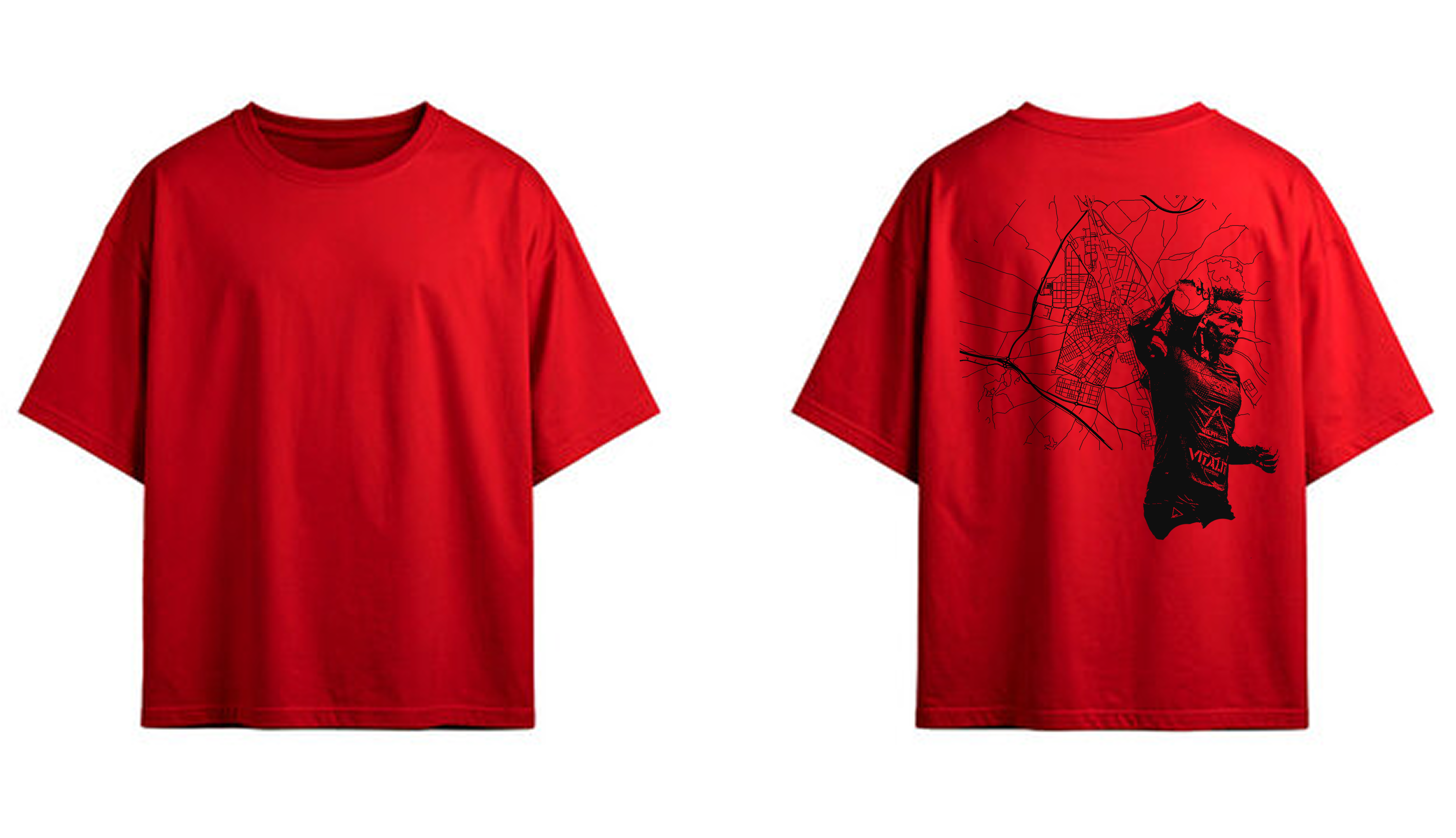 Camiseta Roja Mapa Valdemoro NILFIT